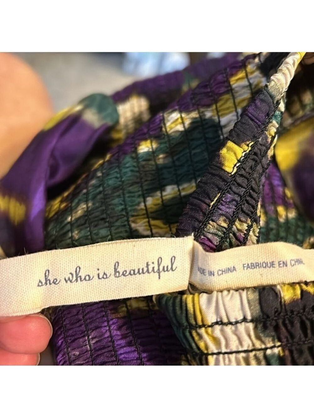 Anthropologie Purple and Yellow Floral Dress - Picture 7 of 13